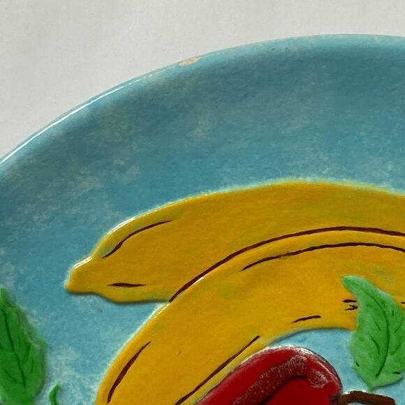 Service Fruit Plate Vintage Handmade - Picture 5 of 5